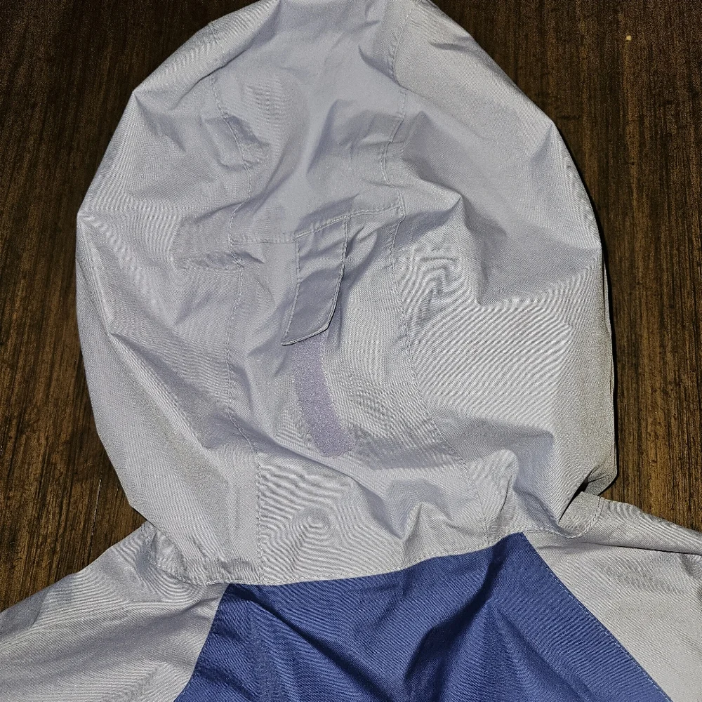 Columbia Girl's Windbreaker SZ L (14/16) Purple & Lavender Zipper Front Long SLV